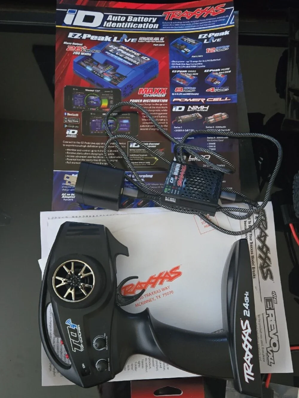 Traxxas Blue Remote Control Monster Truck with Accessories